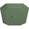 Ekena Millwork Felix Ceiling Medallion, Hand-Painted Athenian Green, 25 1/4"W x 17 1/4"H x 1 3/4"P CM25FEAGF - alternate 2